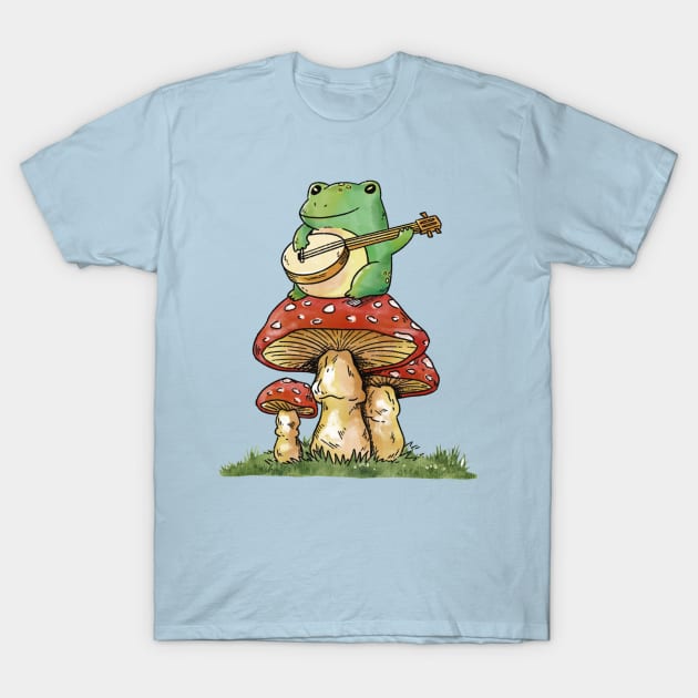 Cottagecore Banjo Frog T-Shirt by Magnolia Meadows